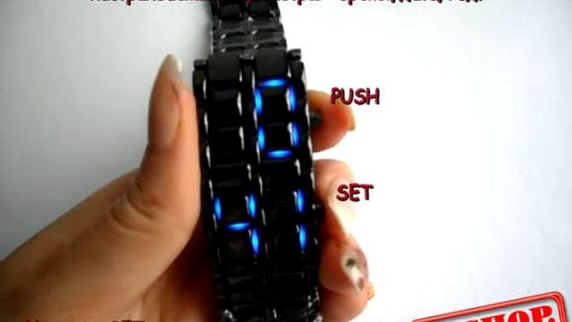 Часы наручные Iron led watch samurai.avi смотреть онлайн