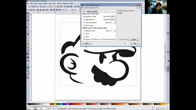Inkscape Tutorial: Set Up An Image for Laser Cutting смотреть онлайн