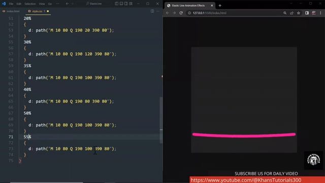 CSS Elastic Line Animation Effects | CSS SVG Animation@KhansTutorials300 @freecodecamp смотреть онлайн