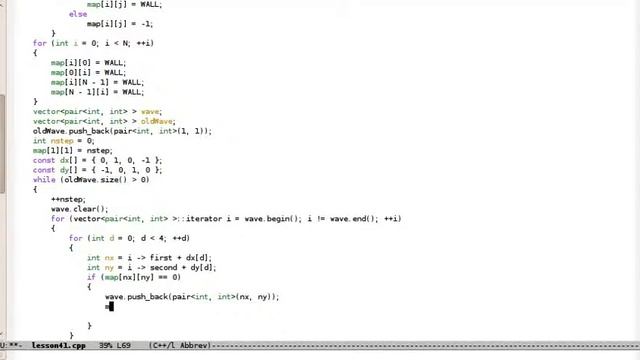 Урок 41 C++ Волновой алгоритм A pathfinding xvid смотреть онлайн