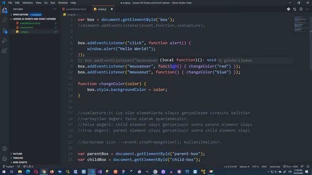 HTML, CSS, JS | 34-Olaylar (Events) ve Olay Dinleyicileri (Event Listeners) - DOM 4 смотреть онлайн
