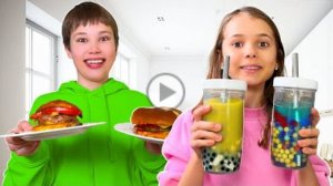 КАТЯ И МАКС САМИ ГОТОВЯТ СЕБЕ ЕДУ