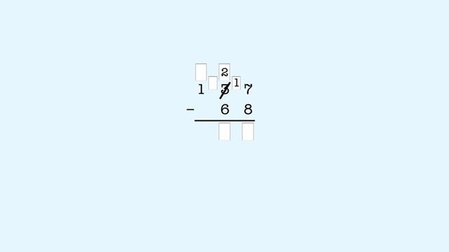 Subtraction: Learn to subtract 2-digit numbers from 3-digit numbers with regrouping. смотреть онлайн