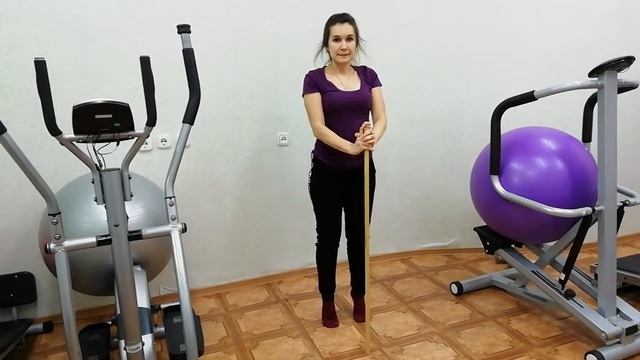 Комплекс упражнений с гимнастической палкой смотреть онлайн