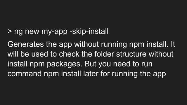 3. ng New command for creating a new Angular application in Angular CLI and its available Options смотреть онлайн