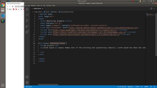 Bootstrap Fluid Container смотреть онлайн