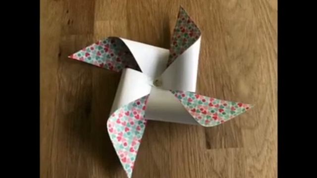 Как сделать вертушку из бумаги своими руками смотреть онлайн