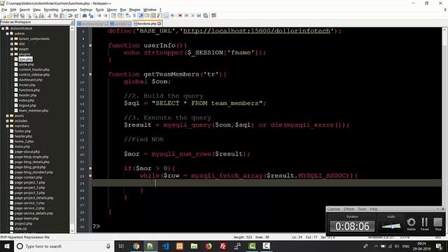 Part 9 - How to build dynamic website in php смотреть онлайн