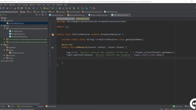 5 Receiverlara Veri Göndermek ve Gerçek örnekler | Android Broadcast Receiver Dersleri смотреть онлайн