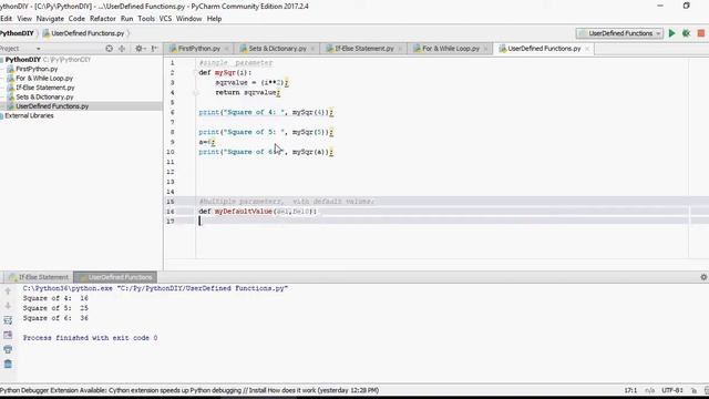 Python Tutorial - User Defined Functions - DIY -7 смотреть онлайн