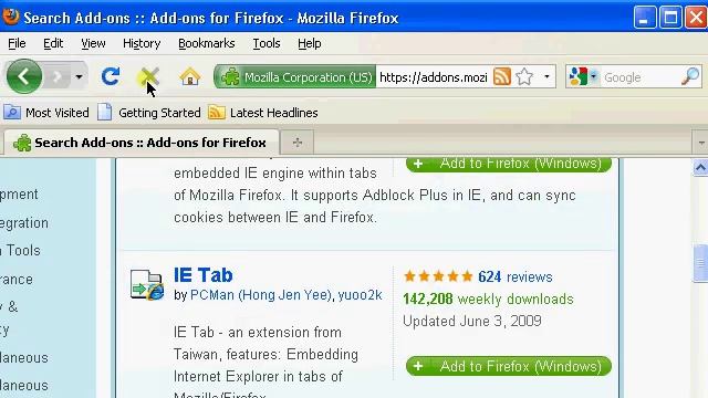 Mozilla Firefox 3.5 HowTo viewing IE pages смотреть онлайн