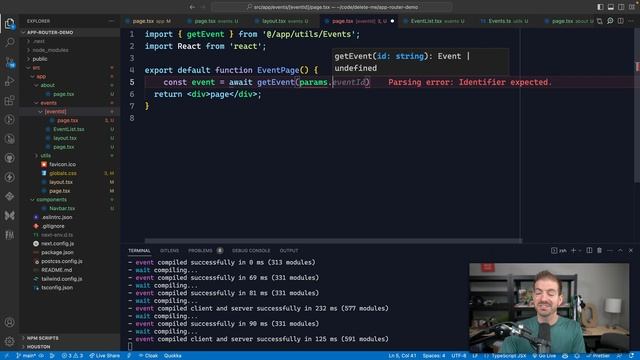 Next.js App Router Crash Course (Server Components with Appwrite, Layouts, Suspense) смотреть онлайн