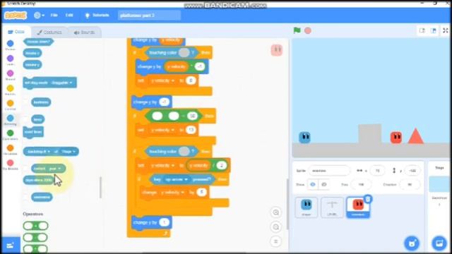 How To Make A Platformer Game In Scratch 3.0 ( Part 3 ) | Enemy AI | Scratch Games | Scratch 3.0