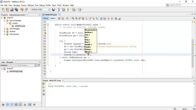 Java Tutorial: How to Write TXT File | PrintWriter смотреть онлайн