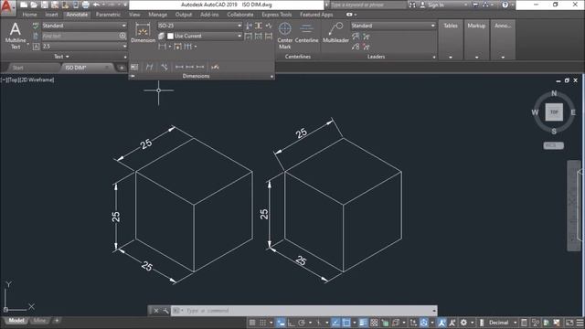 Isometric Dimensioning in Autocad || Design Classes смотреть онлайн