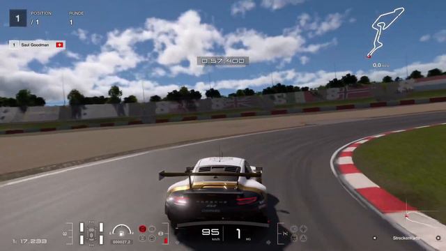 Gran Turismo 7 - Time Trial at Nürburgring GP with Porsche RSR - 1:55.570 смотреть онлайн