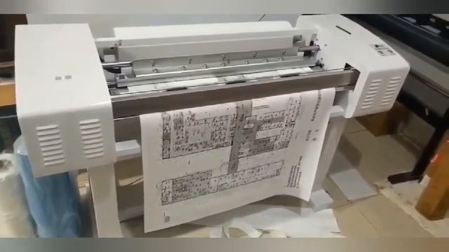D6 Large Format Thermal Engineering Blueprint Drawing Printer,6m/min смотреть онлайн