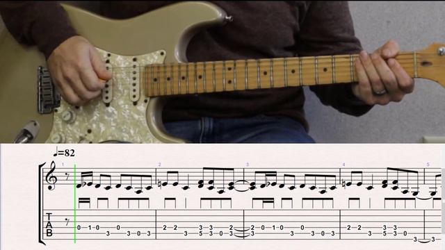 How to Play Just My Imagination by The Temptation on Guitar with TAB смотреть онлайн