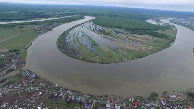Видео затопленной Омской области с высоты смотреть онлайн