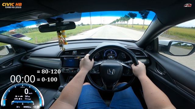 0ถึง100 - Honda Civic Hatchback Turbo RS 1.5L (2019) | Wongautocar смотреть онлайн