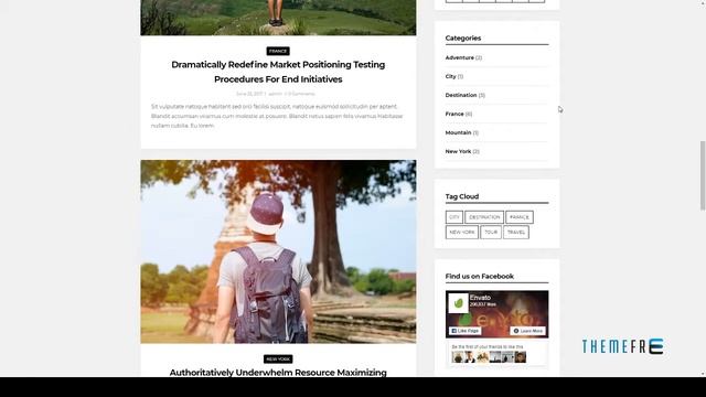 Destination Travel WordPress Blog Theme | Free Template Augus смотреть онлайн