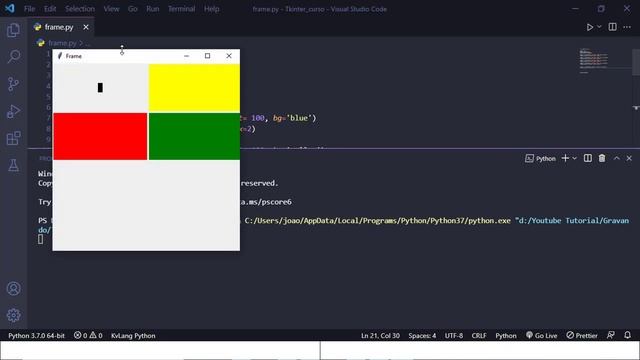 Curso Python Tkinter - Frame смотреть онлайн