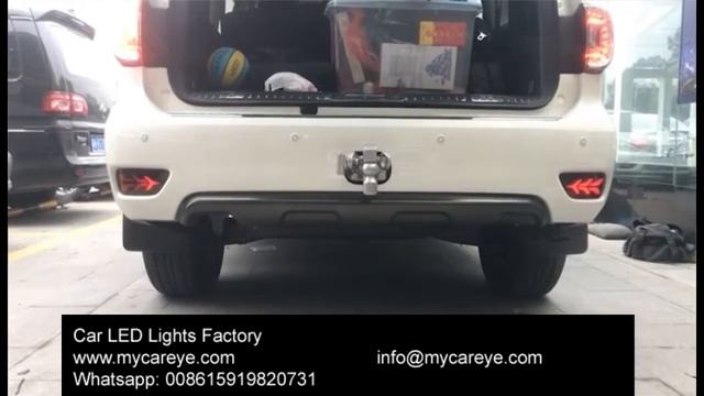 Nissan Patrol Car LED running Bumper Brake Lights Turn Signal lamps смотреть онлайн