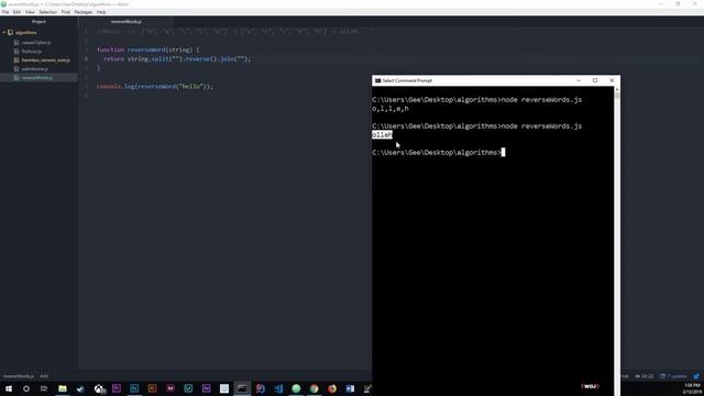 Reverse Word Algorithm смотреть онлайн