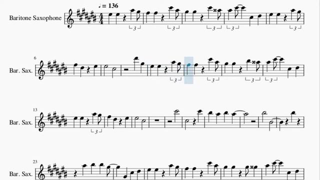 Baritone Sax Sheet Music: How to play Tiptoe Through The Tulips by Tiny Tim смотреть онлайн