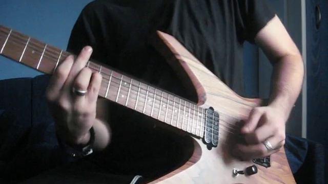 custom left hand 7 string guitar смотреть онлайн