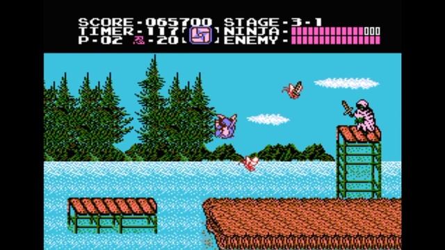 Dendy (Famicom,Nintendo,Nes) 8-bit Ninja Gaiden 1 Act 3