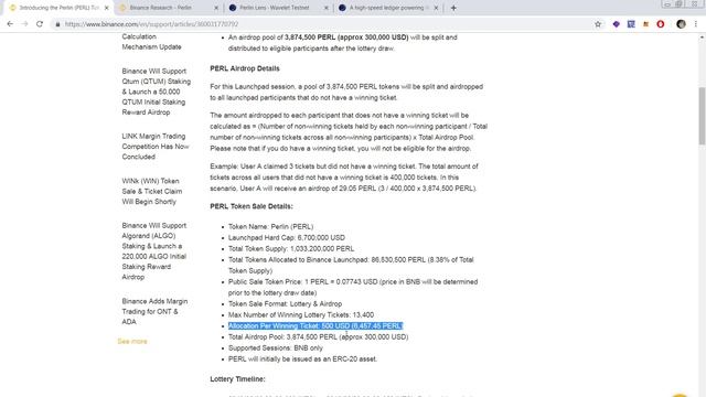 IEO Perlin на Binance: аллокация $500 + AirDrop смотреть онлайн