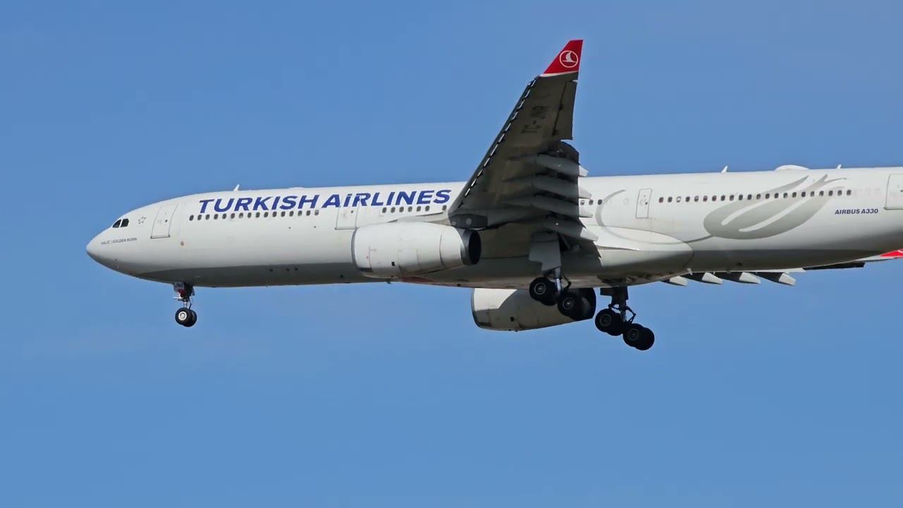 Turkish Airlines A330/ TC-JNR приземляется в аэропорту Астаны. #turkish#a330#airport#turkishairline смотреть онлайн