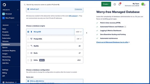 Create a DigitalOcean Managed Database смотреть онлайн