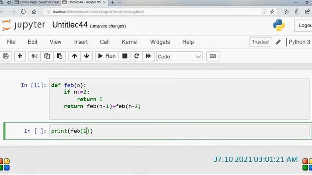 Fibonacci series in python | Fibonacci Sequence | python program to print Fibonacci series смотреть онлайн
