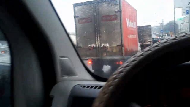 Авария 6.30 утра МКАД внешка 25 км