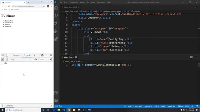 JavaScript - Working with the DOM and getElementById method смотреть онлайн