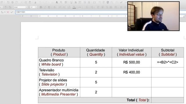 Tabela automatizada - Curso Avançado de LibreOffice Writer смотреть онлайн