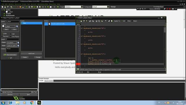 Основы Game Maker #16: Буферы смотреть онлайн