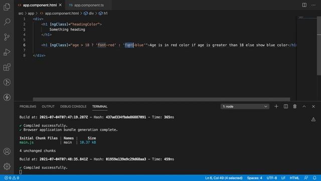 Angular Class Binding | Different ways of using class binding смотреть онлайн