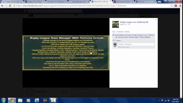 RUGBY LEAGUE TEAM MANAGER 2015 ANNOUNCED! смотреть онлайн