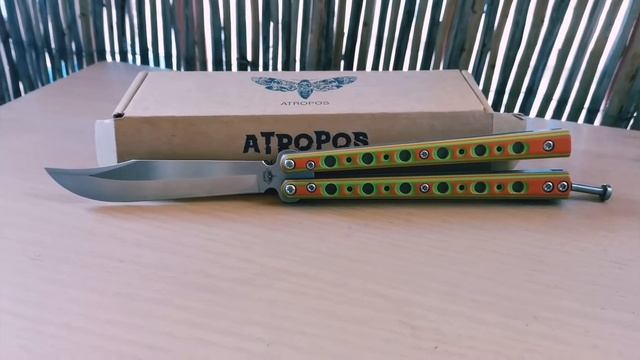 The Atroposknife Reviews Ep.4 - Kratos 2, Orange Mood Balisong. (Русские ножи балисонг)