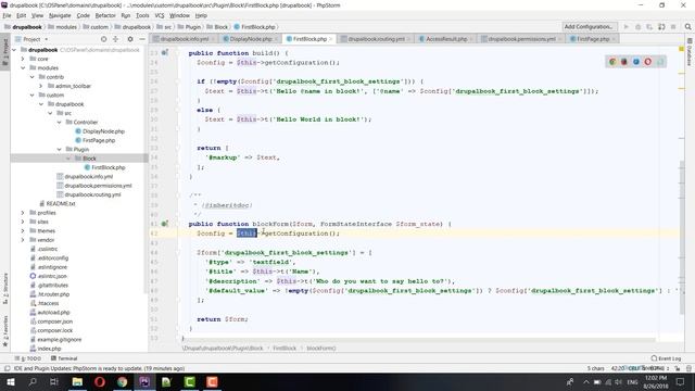 12.7. Плагины в Drupal 8. Выводим блок смотреть онлайн