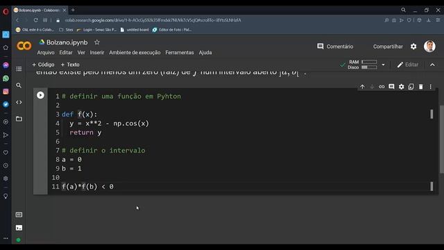 Teorema de Bolzano com Python смотреть онлайн