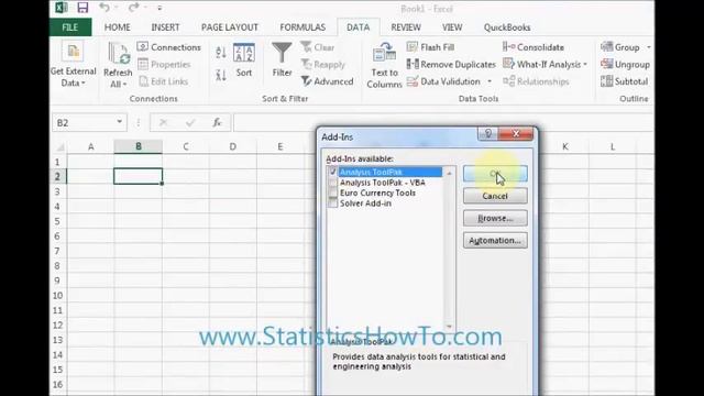 How to load the data analysis toolpak in Excel смотреть онлайн