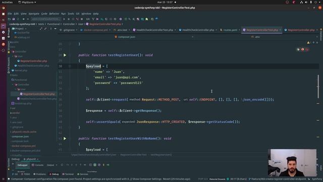 TDD con Symfony | 02 - Caso de uso para registro de usuarios | Codenip смотреть онлайн