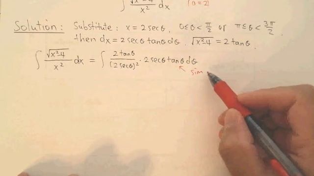 7.3.2 Evaluate Integral of sqrt(?^2 - ?^2) Using Trig Substitution смотреть онлайн