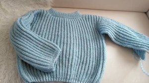 Как связать простой свитер оверсайз спицами