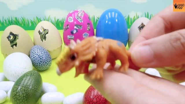 50 яиц динозавра. Шагающий динозавр. Яйцо-трансформер смотреть онлайн