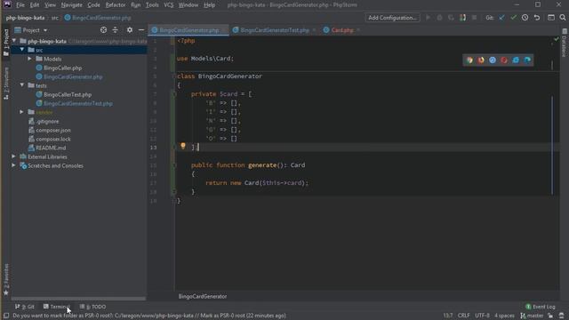 TDD y PHP: Ejercicio básico (Juego Bingo) смотреть онлайн